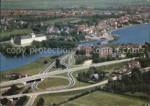 Schleswig Schlei Fliegeraufnahme Kat. Erfde