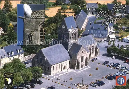 Sainte Mere Eglise Le clocher de l eglise Kat. Sainte Mere Eglise