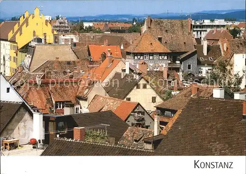 Konstanz Bodensee Blick ueber die Altstadt Kat. Konstanz