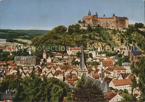 Kulmbach Stadtblick mit Schloss Kat. Kulmbach