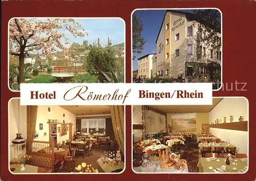 Bingen Rhein Hotel Roemerhof Gast und Fruehstuecksraum Kat. Bingen am Rhein