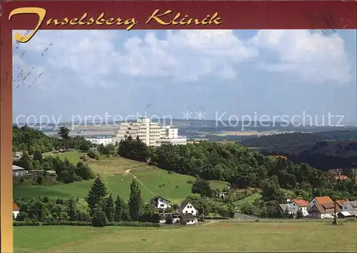 Tabarz Inselsberg Klinik Panorama Kat. Tabarz Thueringer Wald