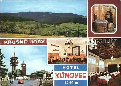 Krusne Hory Hotel Klinovec Panorama Teilansichten Gastraum Kat. Tschechische Republik