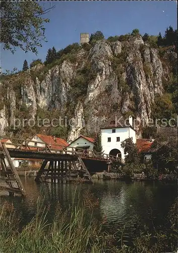 Essing Altmuehltal Bruecke Burgturm Kat. Essing