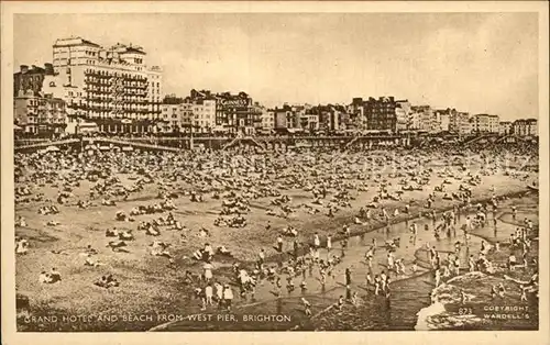 Brighton East Sussex Grand Hotel und Beach Kat. 