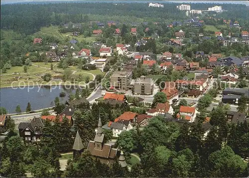 Hahnenklee Bockswiese Harz Fliegeraufnahme Kat. Goslar