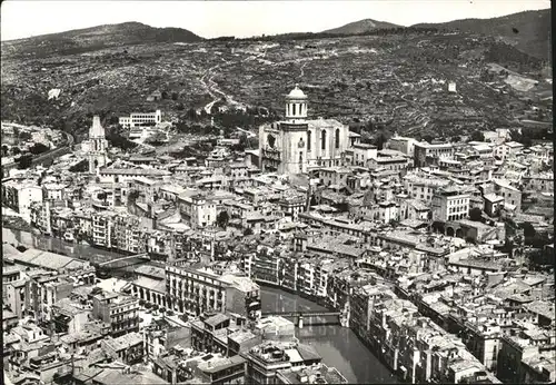 Gerona Fliegeraufnahme Kat. Costa Brava Spanien