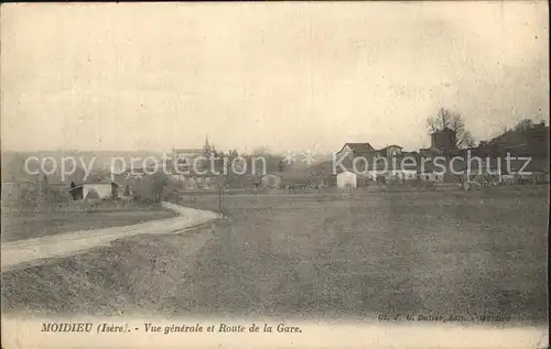 Moidieu Detourbe Vue generale et Route de la Gare Kat. Moidieu Detourbe