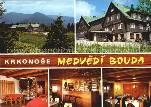 Krkonose Medvedi Bouda Gaststube Bar Kat. Polen