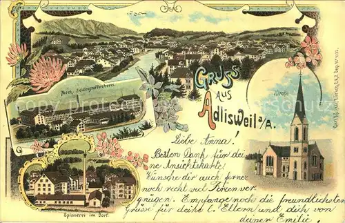 Adliswil Repro 40 Jahre Philatelistenverein Sihltal Kat. Adliswil