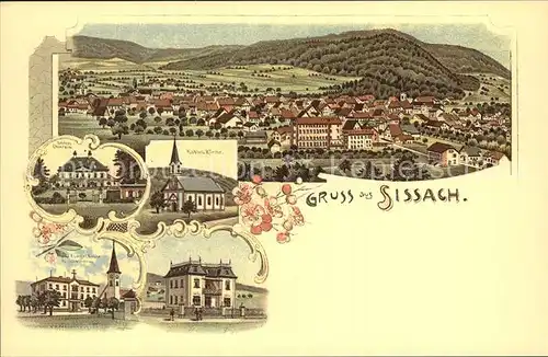 Sissach Repro von 1895 Kat. Sissach