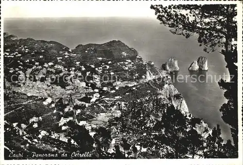 Capri Panorama da Cetrella Kat. Golfo di Napoli