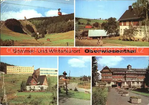 Oberwiesenthal Erzgebirge Sprungschanze Hotel Bergfrieden Kat. Oberwiesenthal