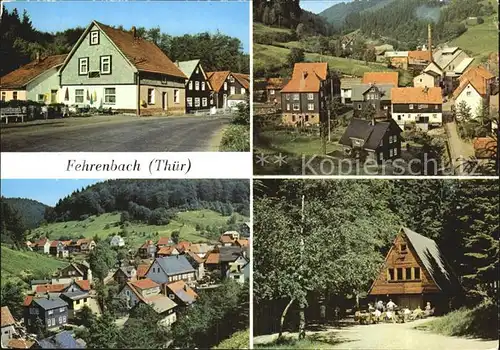 Fehrenbach Thueringer Wald Restaurant Rasthof Waldbaude Werraquelle Kat. Masserberg