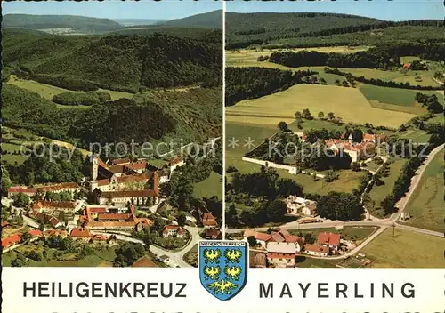 Mayerling Baden Fliegeraufnahme Heiligenkreuz Kat. Baden