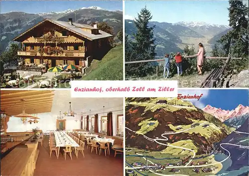 Zell Ziller Tirol Enzianhof  Alpengasthof Kat. Zell am Ziller