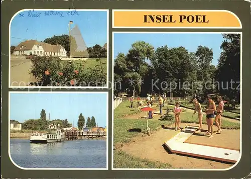 Poel Insel Kirchdorf Timmendorf Schwarzer Busch Minigolf Kat. Insel Poel