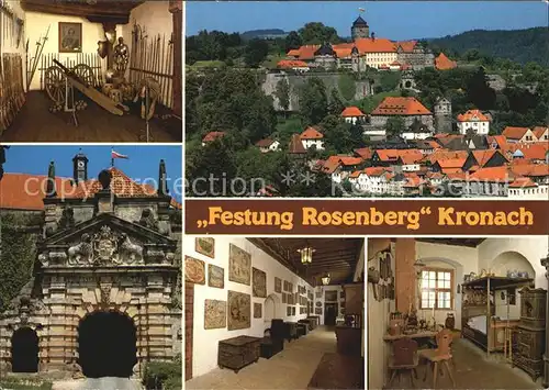 Kronach Oberfranken Festung Rosenberg Kat. Kronach