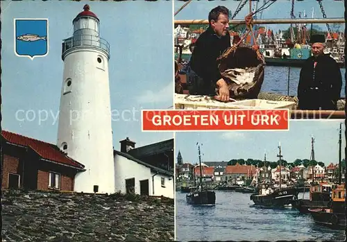 Urk Hafen Leuchtturm Kat. Niederlande