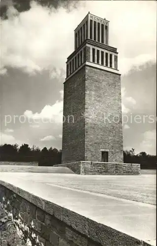 Buchenwald Weimar Nationale Gedenkstaette Turm und Feierplatz Kat. Weimar