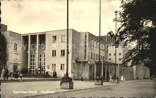 Karl Marx Stadt Stadtbad Kat. Chemnitz