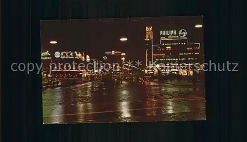 Kobenhavn Radhuspladsen ved nat Kat. Kopenhagen