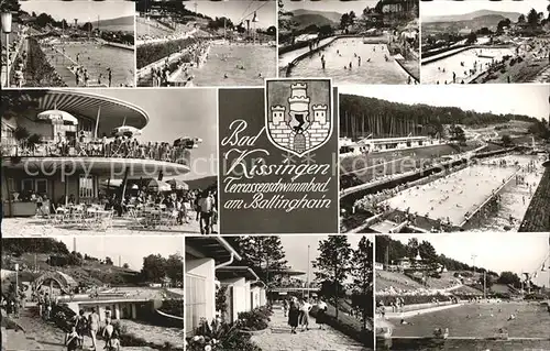 Bad Kissingen Terrassenschwimmbad am Ballinghain Kat. Bad Kissingen