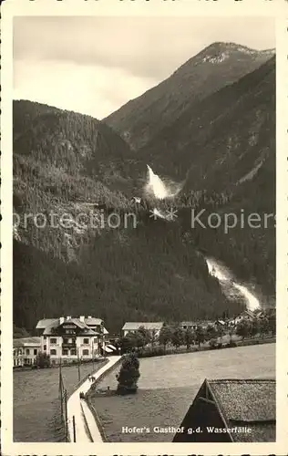 Salzburg Oesterreich Hofers Gasthof und Pension Krimmlerfaelle Kat. Salzburg