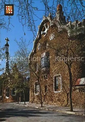 Barcelona Cataluna Obras de Gaudi Entrada al Parque Gueell Kat. Barcelona