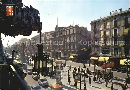 Barcelona Cataluna Ramblas Fachada principal del Gran Teatro del Liceo Kat. Barcelona