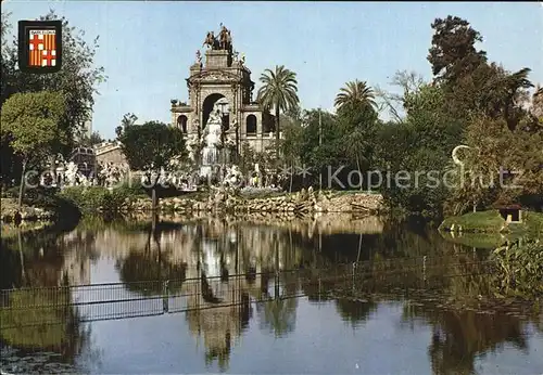 Barcelona Cataluna Cascade del Parque de la Ciudadela Kat. Barcelona