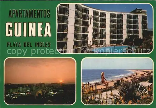 Playa del Ingles Gran Canaria Apartamentos Guinea Strand Kat. San Bartolome de Tirajana