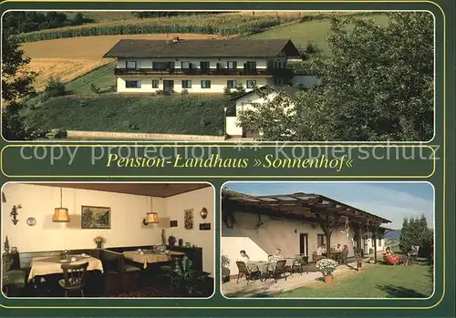 Sonnenhof Pforzheim Pension Landhaus Sonnenhof Gaststube Terrasse Kat. Pforzheim