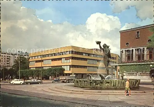 Goeteborg Goetaplatsen med Stadsbiblioteket Kat. 
