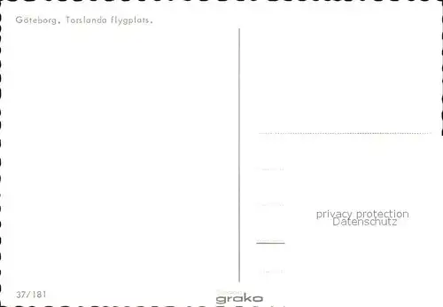 Goeteborg Torslanda flygplats Kat. 