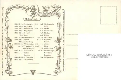 Regiment IR 081 Infanterie Regimentskarte Formationsgeschichte Uniformen