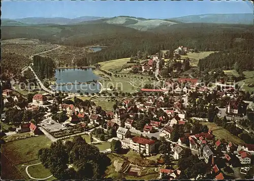 Hahnenklee Bockswiese Harz Fliegeraufnahme Kat. Goslar