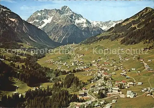 Hirschegg Kleinwalsertal Vorarlberg Fliegeraufnahme Kat. Mittelberg
