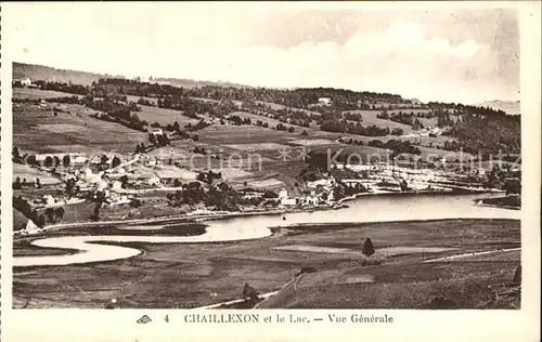 Chaillexon et le lac vue generale