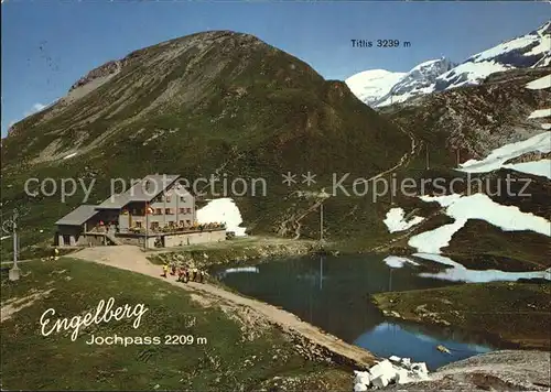 Engelberg OW mit Jochpass und Titlis Kat. Engelberg