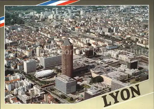 Lyon France Fliegeraufnahme Kat. Lyon
