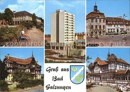 Bad Salzungen Kurhaus Leninplatz Markt Gradierwerk Kat. Bad Salzungen