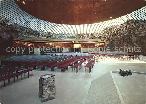 Helsinki Taivallahti Kirche Temppeliaukio Kat. Helsinki