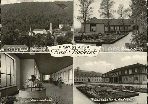 Bad Bocklet Teilansicht Wandelhalle Brunnenhalle Badehaus Kat. Bad Bocklet