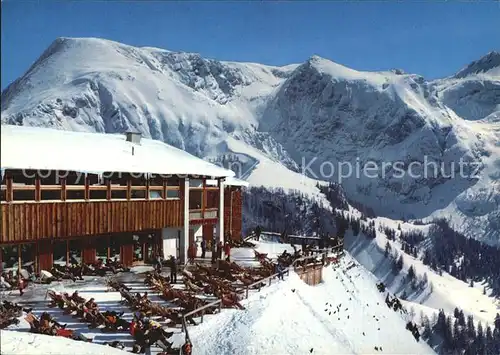 Jenner Berchtesgaden Berggaststaette mit Schneibstein Kat. Berchtesgaden