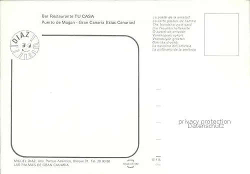 Mogan Bar Restaurante Tu Casa Kat. Gran Canaria Spanien