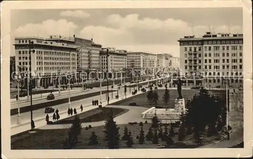 Berlin Stalinallee Stalindenkmal Kat. Berlin