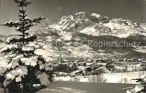 Cortina d Ampezzo Panorama Tofane Dolomiten Winterpanorama Dolomiten Kat. Cortina d Ampezzo