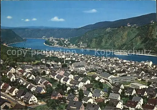 Bad Salzig Panorama Rhein Kat. Boppard