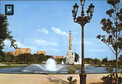 Madrid Spain Parque de la Arganzuela Obelisco Park Obelisk Kat. Madrid